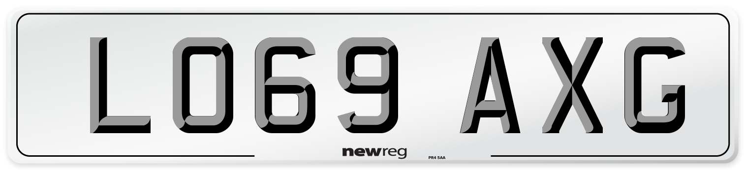 LO69 AXG Number Plate from New Reg